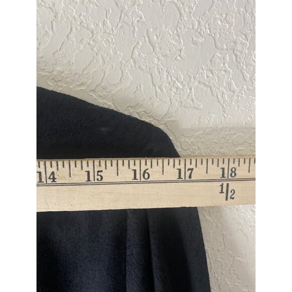 Chinyere Women’s Black Embroidered Knee Length Midi Dress Size Medium Aztec - Picture 10 of 12